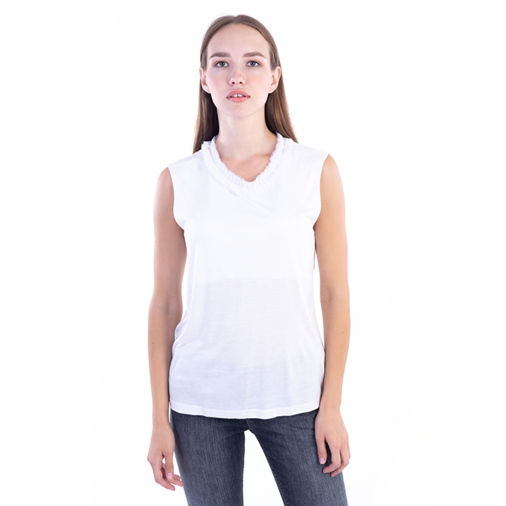 BEYMEN WHITE TANK-TOP | WOMENS SIZE L NWOT